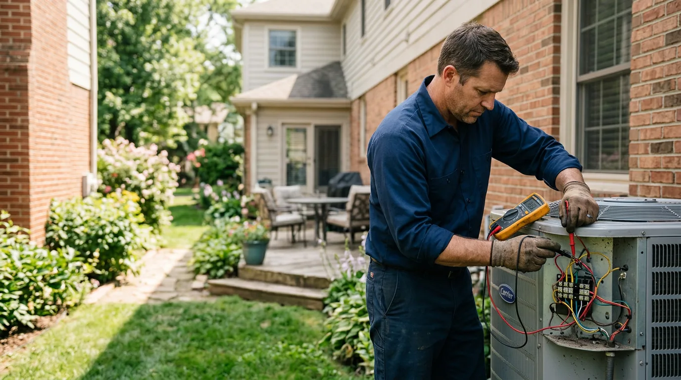 HVAC technician working near Hermleigh, TX